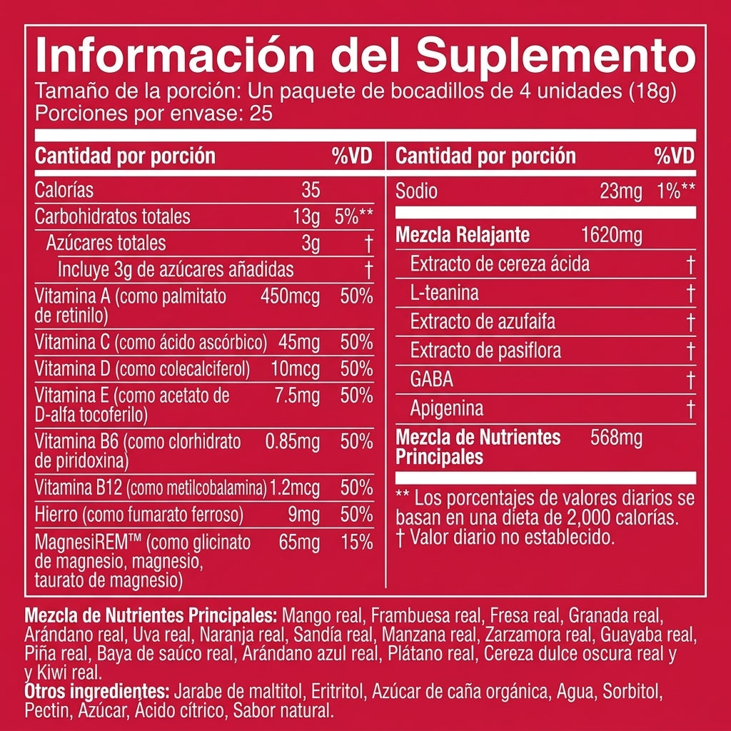 Gomitas para dormir + vitaminas